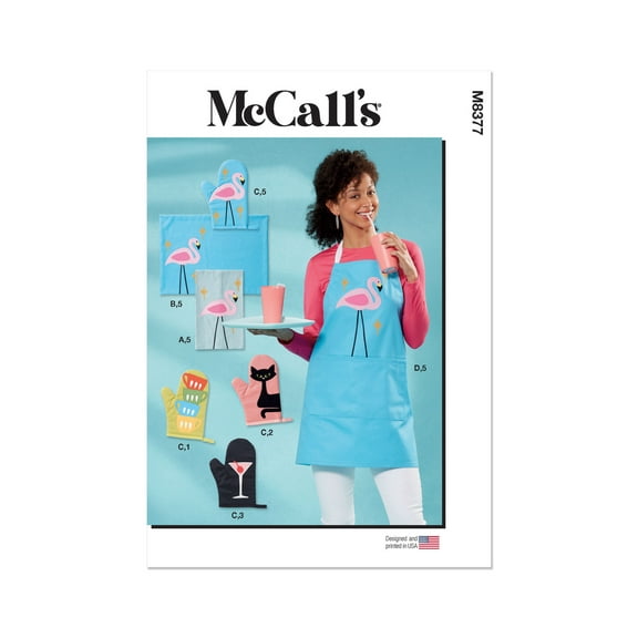 McCall's Sewing Pattern 8377 - Apron and Kitchen Accessories, Size: OS (ONE SIZE)
