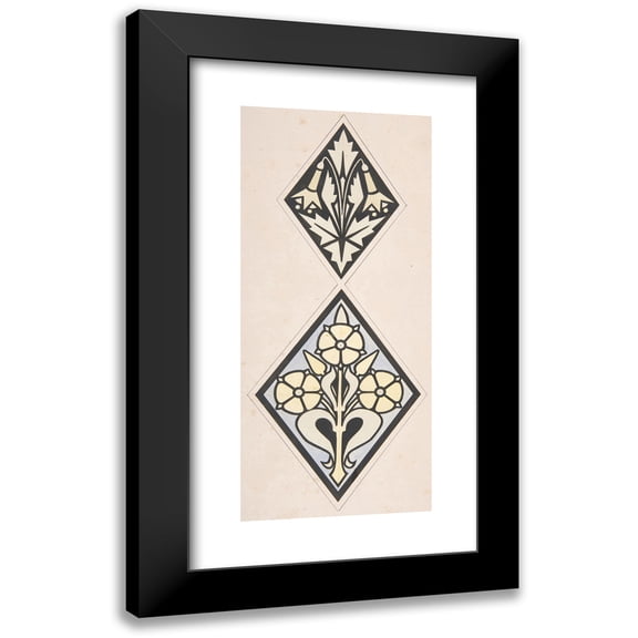 Christopher Dresser 8x14 Black Modern Framed Museum Art Print Titled - Design Drawing (ca. 1883)