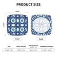 thumbnail image 5 of Honeii Vintage Blue Print Square Cushion Cover with Elastic Band & Ties,Sofa Cushion Covers,Furniture Protector for Living Room,Washable Sofa Seat Slipcover-Two Pieces, 5 of 7