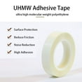 thumbnail image 2 of APT 0.012" Thick Low Friction Extra Durable Ultra-high Molecular Weight Polyethylene tape, for Surface Protection, Noise Reduction for Rails, Drawers and Lining, 2" x 5 yards, 1 Roll/Pack, 2 of 7