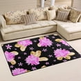 thumbnail image 5 of Coolnut Area Rug 60 x 39 inch (5'x 3'3"), Carpet Watercolor Flower with Palm Leaves Nursery Rug Floor Mat for Hardwood Floor Entrance Living Room Bedroom, 5 of 6