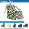 thumbnail image 7 of FKELYI Fall Pumpkin Floral Leaf Print Recliner Slipcover 4 Pcs Reclining Chair Covers for Lazy Boy Chair Protector Elastic Furniture Decor Covers for Living Room Bedroom, 7 of 7