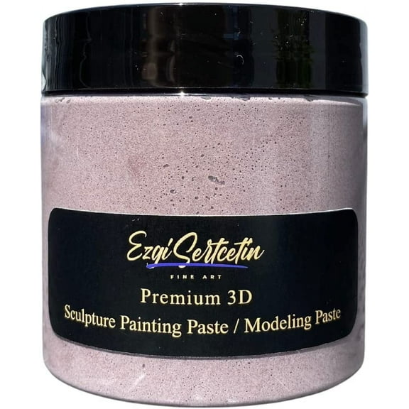 3D Sculpture Painting Paste|Modeling Paste|Decorative Plaster|Ready to Use|Unique Metallic Pearl and Neon Colors|Ideal for Artwork|Stencil|Flowers|Texture and Art Relief|6 oz|Mulberry