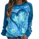 thumbnail image 1 of Camiseta de manga larga informal con cuello redondo para mujer Pompotops gfhjh17200, 1 of 8