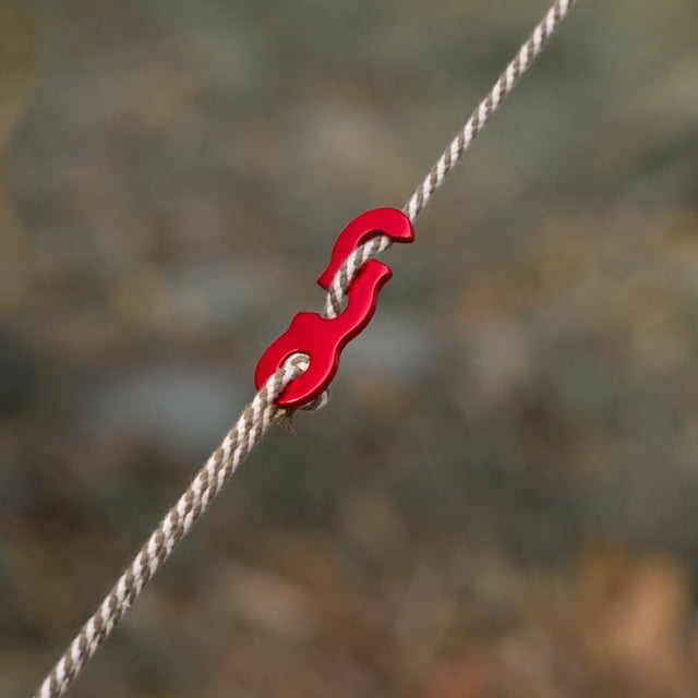 Rope Tensioner, Light Weight 10PCS Wind Rope Buckle Aluminium Alloy for Hiking Red,Black,Gold