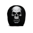thumbnail image 2 of 2 Pack Halloween Ghost Face Headrest Covers for Cars, Universal Elastic Funny Auto Seat Protector with Luminous Glowing Eyes for SUV Truck, Halloween Decorations, 2 of 4
