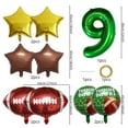 thumbnail image 3 of Football Balloons Set Football Birthday Party Decorations Football Touchdown Sports Theme Birthday Party Decoration, Football Theme Supplies Birthday Party Decorations - Style 3, 3 of 5