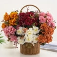 thumbnail image 1 of Hesroicy Vibrant Simulated Hibiscus and Cherry Artificial Flowers - Non-Fading, No Watering, and Full of Lifelike Vitality - Perfect for Balcony Decorations with 5 Branches of Exuberant Blossoms, 1 of 8