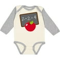 thumbnail image 3 of Inktastic Chalkboard And Apple School Boys or Girls Long Sleeve Baby Bodysuit, 3 of 5