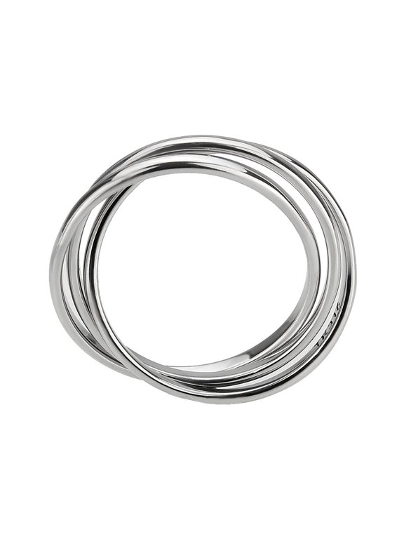 TK3743 - High polished Stainless Steel Interlocking Ring