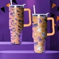 thumbnail image 5 of 40oz Halloween Tumbler With Handle and Straw, Gifts for Women Men, Cute Ghost Cartoon Pumpkin Skull Gothic Horror Coffee Mug Water Bottle, Spooky Stainless Steel Insulated Cup, 5 of 6