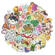 Datingday 50Pcs Animal Crossing Game Stickers Skateboard Fridge Laptop Luggage Stick