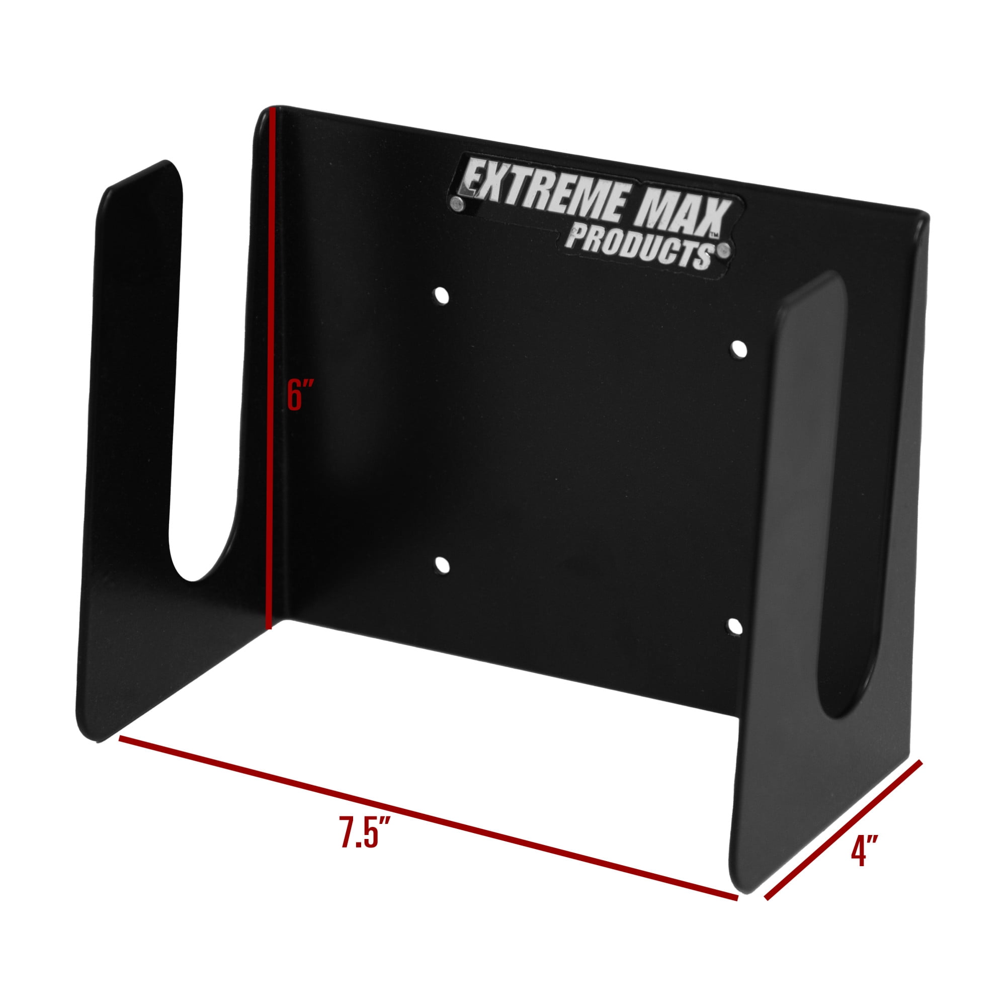 Extreme Max 5001.6681 Wall-Mount Aluminum Dirt Bike Stand Holder for Race Trailer, Garage, Shop, Enclosed Trailer, Toy Hauler - Black
