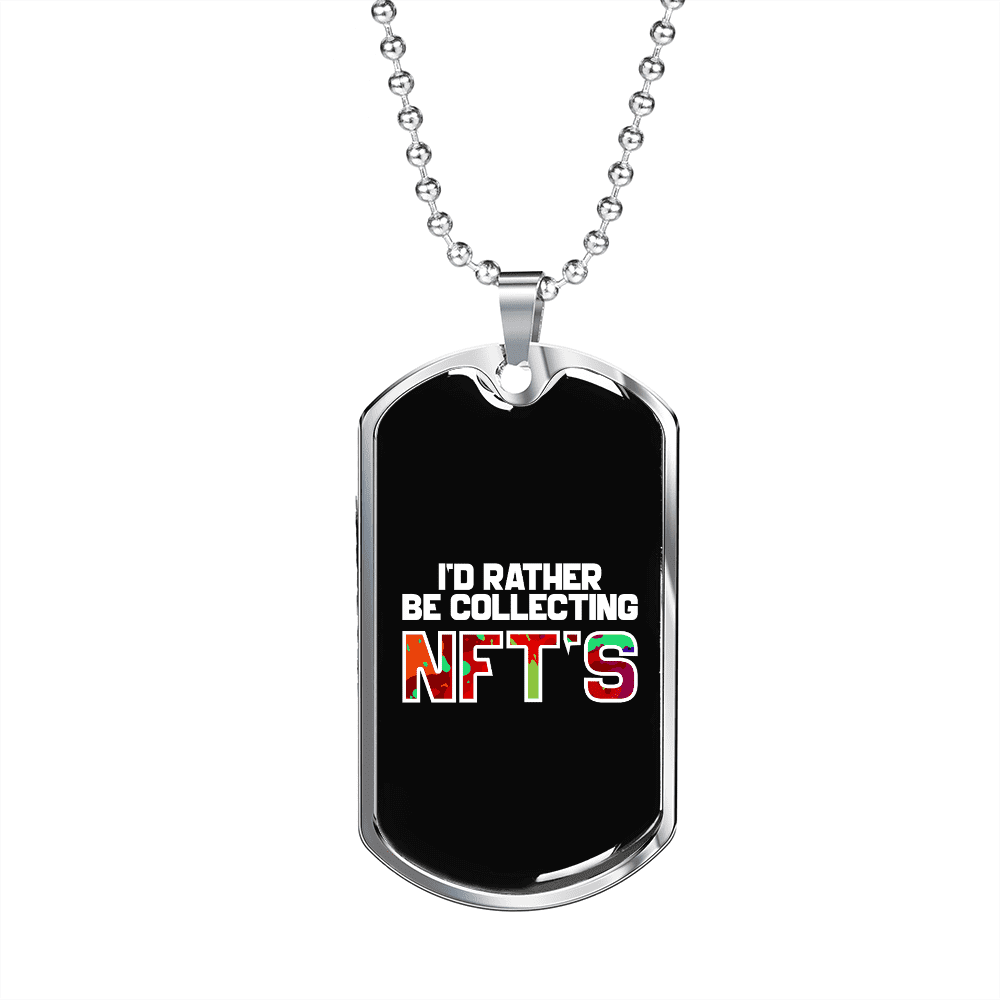 Id Rather Be Collecting NFTs Crypto Necklace Nigeria | Ubuy