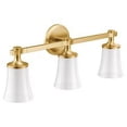 thumbnail image 2 of Moen YB0363 Brushed gold three globe bath light, 2 of 4