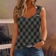 thumbnail image 1 of Puntoco Camisetas sin mangas ajustadas para mujer Camisetas sin mangas para mujer Camisetas de verano Blusas holgadas informales sin mangas con cuello redondo, 1 of 4