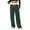 Green, variant on Women's Drawstring High Waist Color Block Sports Pants, Loose Fit Long Casual Pants, Elastic Waistband Athletic Pants for Daily Wear, Lounge Pants for Women, Comfortable Streetwear Sweatpants Black