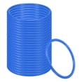 thumbnail image 1 of Uxcell Plastic Ring-Toss Rings for Bottles Carnival Rings Plastic Hoops for Speed and Agility Practice Outdoor Party Blue 4.3 Inch, 1 of 7