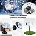 thumbnail image 3 of Proyector navideño con forma de copo de nieve 3D con mando a distancia, 3 of 7