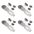 thumbnail image 1 of 4 Pcs Boucle en Acier Inoxydable Cadenas Pliant à 90° Anti-Vol pour Porte, 1 of 8