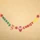 thumbnail image 3 of Adornos colgantes con pancarta de Feliz Navidad, guirnaldas festivas, banderas para fiestas de Año Nuevo, decoración del hogar, árbol de Navidad, Papá Noel, alce, bandera de fieltro para tirar, 3 of 5