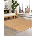 thumbnail image 4 of Unique Loom Braided Jute Luxe Collection Area Rug (7' 10" Square Natural), 4 of 12