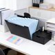 thumbnail image 1 of 8 Color Candy A4 Mini Accordion Office Supplies File Storage Bill Clip Transparent Folder, 1 of 6