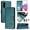 Darkgreen, variant on ELEHOLD Crossbody Case for Samsung Galaxy A37, Cute Cat Design RFID Blocking Leather Wallet Case, 3 Card Holders, Stand Function,Mint