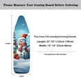 thumbnail image 5 of HELLHERO Ironing Board Cover, 15x54 Inch Standard Ironing Board Cover with Elastic Edge and Hook and Loop Fasteners Scorch and Stain Resistant Cotton Ironing Covers with Thick Padding, Snowman, 5 of 5