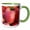 Green/White, variant on 3drose, British Columbia. Okanagan Valley. Gala Apples-cn02 Rti0070 - Rob Tilley, 11oz Two-tone Black Mug