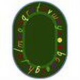 thumbnail image 2 of AlphaScript 7'8" x 10'9" Oval Area Rug In Color Green, 2 of 2