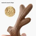 thumbnail image 4 of Dog Chew Toys Molar Teeth Clean Stick Strong Durable Bite Resistant Wooden Dog Chew Bone Toy Interactive Puppy Toy Pet Supplies (Antler,S), 4 of 7