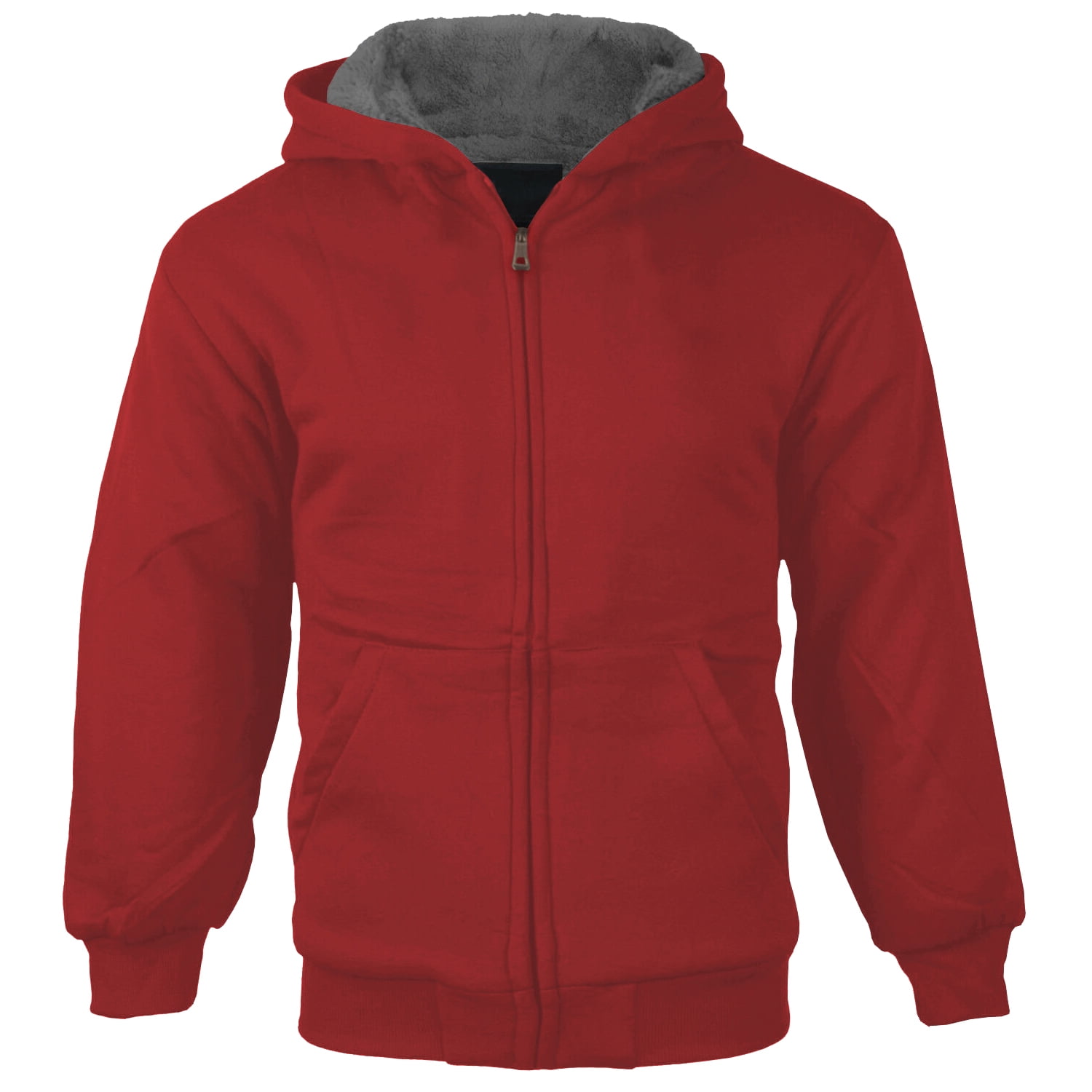 walmart red zip up hoodie