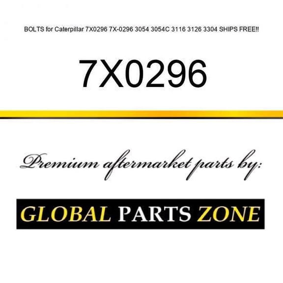 BOLTS for Caterpillar 7X0296 7X-0296 3054, 3054C, 3116, 3126, 3304, SHIPS FREE!!