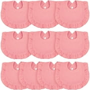 10 Pcs Baby Muslin Bibs Drool Bandana Soft Adjustable Baby Cotton Bibs for Newborn Baby Girl Boy Toddlers Infants Teething