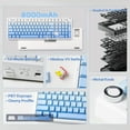 thumbnail image 5 of AULA F99 Pro, 99-Key, Wireless, Hot Swappable, Mechanical Gaming Keyboard, RGB, 5-Layer Padding, 8000 mAh Battery, Knob, 5 of 10
