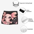 thumbnail image 3 of Balery Cute Axolotl Sakura Blossoms B Calzoncillos bóxer para hombre, ropa interior de algodón suave y transpirable con cinturilla de nailon-Medium, 3 of 5