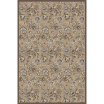 Radici Usa Pisa Area Rug 3475 Beige Vines Leaves 5' 3" x 7' 3" Rectangle
