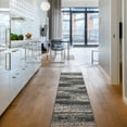 thumbnail image 4 of (2 pack) Mainstays Jasper Gray Abstract Indoor Area Rug, 22" x 60", 4 of 10