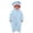 Blue, variant on Cartoon Mouth Monster Onesie Pajamas Soft Suit Cute Funny Loungewear Sleep Jumpsuit Home Wear (Without Shoe) Halloween Happy Costume Green (4-5 Years)