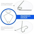 thumbnail image 5 of Zoyueyie Steel Drop Ceiling Hanger Hooks: 50pcs Ceiling Hook Clips Hanging on Suspended Ceiling Tile T Bar Clips Drop Clips for Office Home Classrooms, 5 of 10