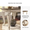 thumbnail image 4 of Signature Design by Ashley Realyn End Table, White and Brown Two-Tone Farmhouse Side Table with Fixed Lower Shelf, 4 of 6