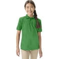 thumbnail image 3 of Classroom School Uniforms Big Kid Short Sleeve Pique Polo CR832Y, XL, SS Kelly Green, 3 of 7
