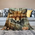 thumbnail image 2 of Shiartex Cute Flower Fox Blanket Gifts for Kids Girls Animal Flannel Throw Blankets Soft Comfy Lightweight for Home Decor Couch Bed Sofa  50x60in, 2 of 6