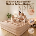 thumbnail image 6 of Patbrela 16" King Air Mattress with Built-in Pump & Light, 4000mAh Rechargeable Wireless Pump, Up to 10H Light Runtime, Quick Inflation & Deflation, Inflatable Mattress for Camping, Travel & Guests, 6 of 10