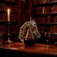thumbnail image 3 of Elegant Horse Head Glass Rack Unique Barware Display Stand for Enthusiasts and Home, 3 of 4