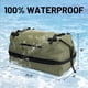 thumbnail image 2 of Bolsa de lona MIER de 80 litros, impermeable, con tapa enrollable, color verde militar, 2 of 8