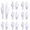White 8PC, variant on Avolia 2026 White Ceremonial Gloves White Gloves White Cotton Nylon Dress Gloves Suitable for Honor Guards formal Tuxedos