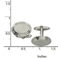 thumbnail image 6 of Stainless Steel Brushed and Polished Cuff Links, 6 of 7