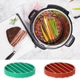 thumbnail image 4 of Kearding Rejilla para asar Soporte para asar Verde Lavable Utensilios de cocina de silicona Resistencia al calor Barbacoa Gadget de Cocina y Comedor Verde, 4 of 6